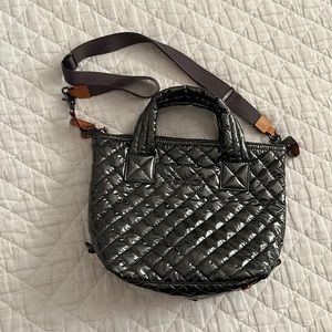 MZ Wallace Metro Small Anthracite Lacquer